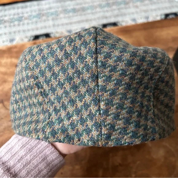 $10 SALE Wynnster Country Cap Wool Blend Newsboy Hat Unisex Houndstooth🎈 - Picture 3 of 5